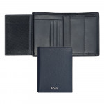 Money wallet Vertical flap Classic Grained Navy