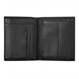 Money wallet Vertical flap Iconic Black
