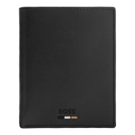 Money wallet with flap Emblematic Black