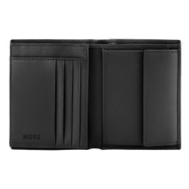 Money wallet with flap Emblematic Black