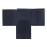 Money wallet with flap Grid Navy