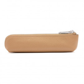 Small pen case Classic Grained Camel