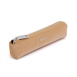 Small pen case Classic Grained Camel