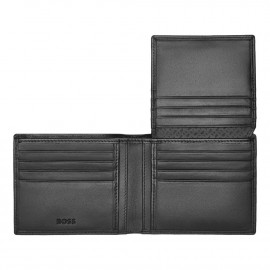 Wallet with flap Classic Smooth Black
