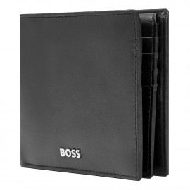 Wallet with flap Classic Smooth Black