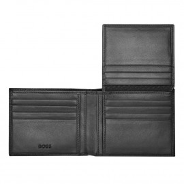 Wallet with flap Classic Grained Black