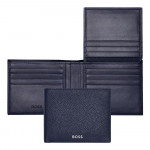 Wallet with flap Classic Grained Navy