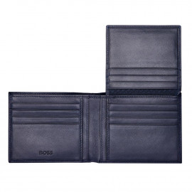 Wallet with flap Classic Grained Navy