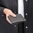 Card wallet with flap Double B Saffiano Grey
