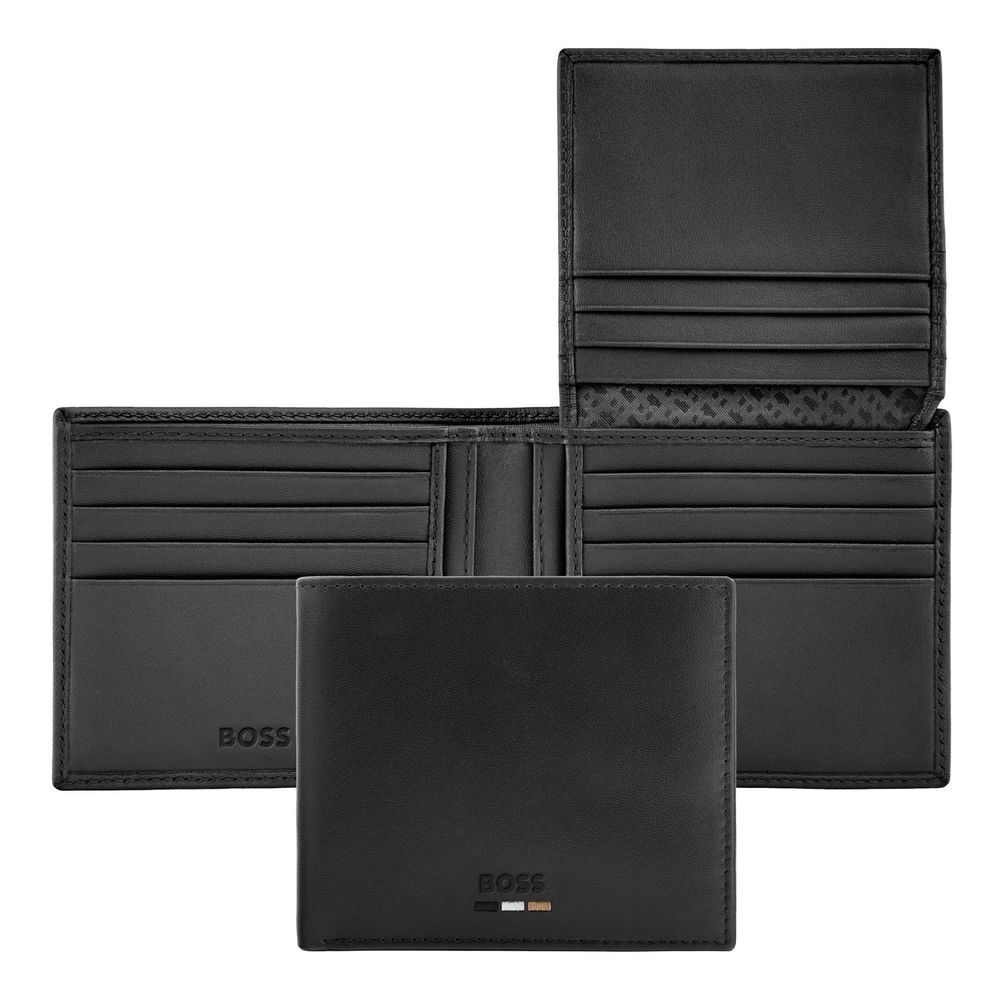 Card wallet with flap Emblematic Black