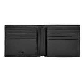 Card wallet with flap Emblematic Black
