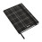 Notebook A5 Checkered Black Lined