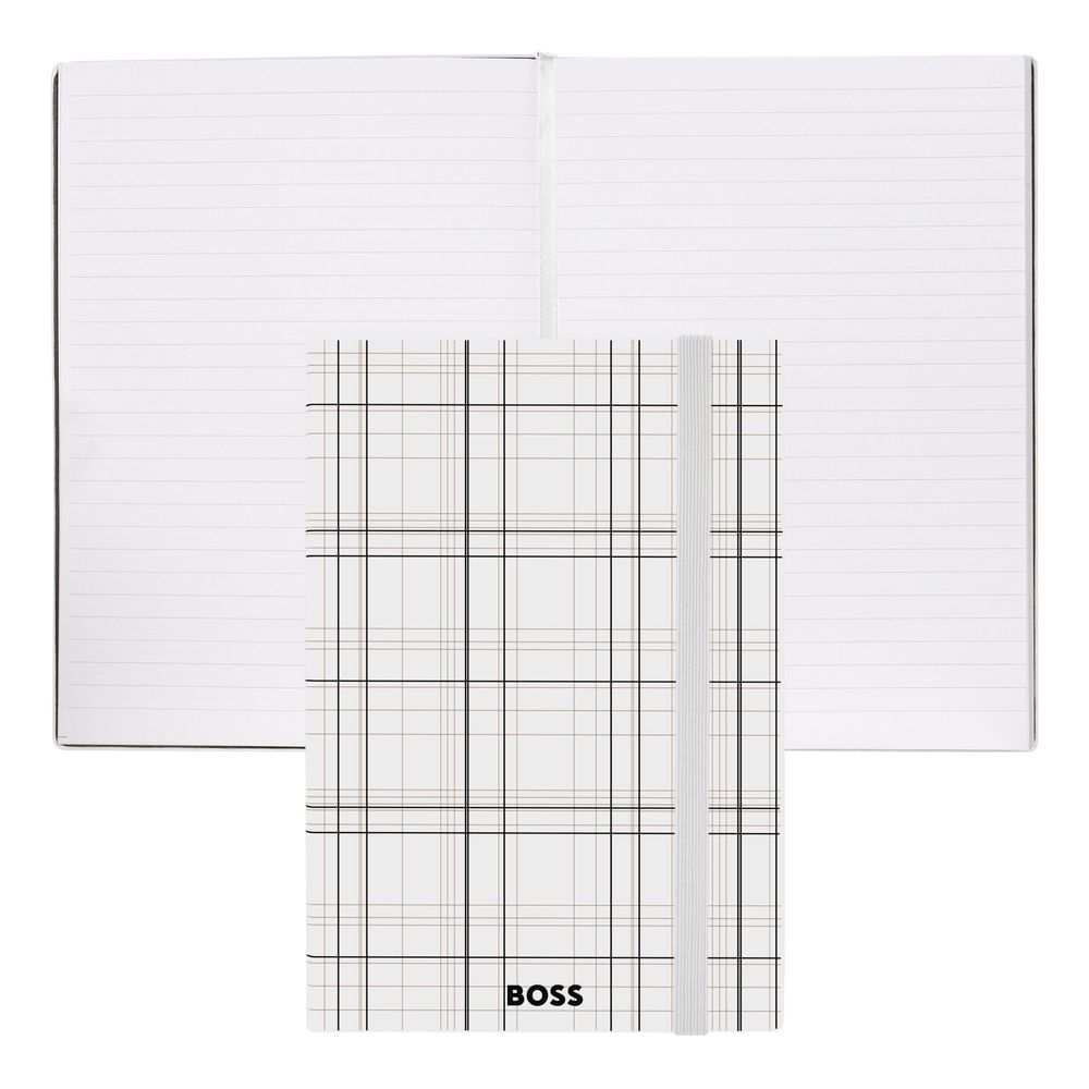 Notebook A5 Checkered White Lined
