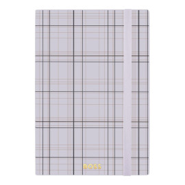 Notebook A5 Checkered Lilac Lined