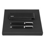 Set HUGO BOSS Black (ballpoint pen, fountain pen & case)