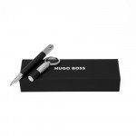 Set Iconic Pebbled Black (ballpoint pen & key ring)