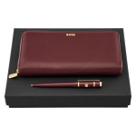 Set HUGO BOSS Burgundy (ballpoint pen & travel purse)