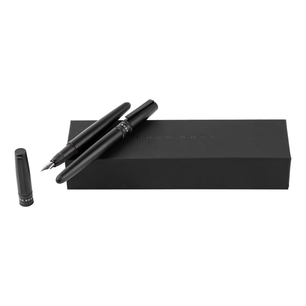 Set Illusion Gear Black (rollerball pen & fountain pen)