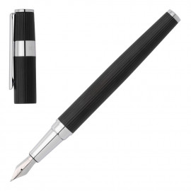 Fountain pen Gear Pinstripe Black / Chrome