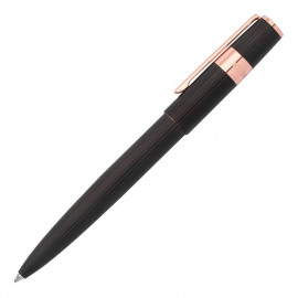 Ballpoint pen Gear Pinstripe Black / Rosegold