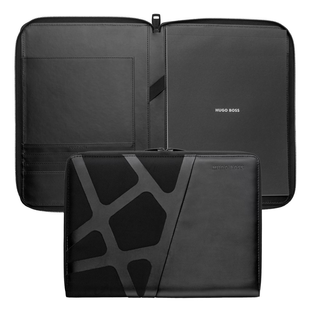 Conference folder zip A4 Craft Black