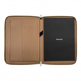 Conference folder zip A4 Pure Iconic Camel