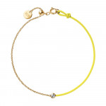 ICE-Jewellery-Diamond bracelet-Half chain-Yellow