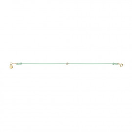 ICE-Jewellery-Diamond bracelet-Cord-Aqua green KID