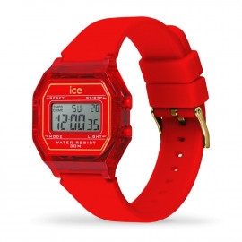 ICE digit retro-Red passion-Clear-Small