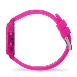 ICE digit retro-Neon pink-Clear-Small