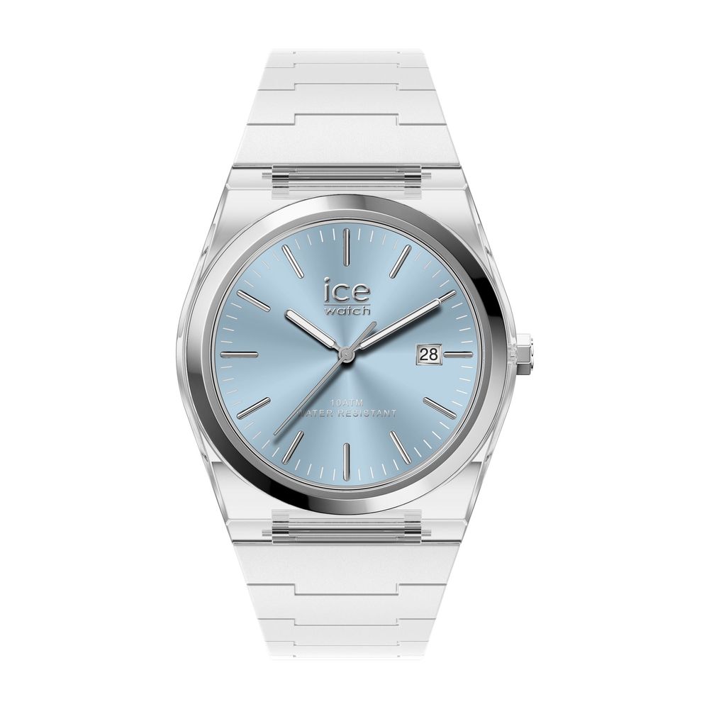 Date watch ICE POWER PW1 Transparent - White blue