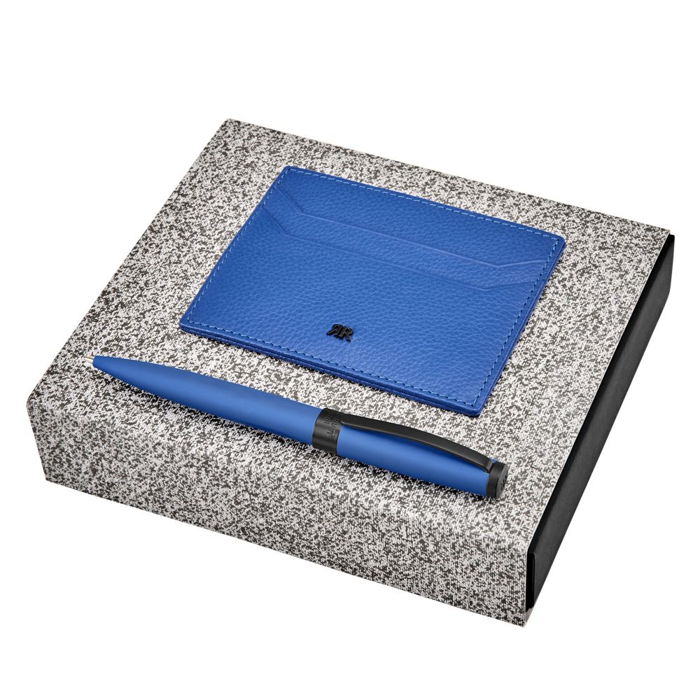 Set CERRUTI 1881 Bright Blue (ballpoint pen & card holder)