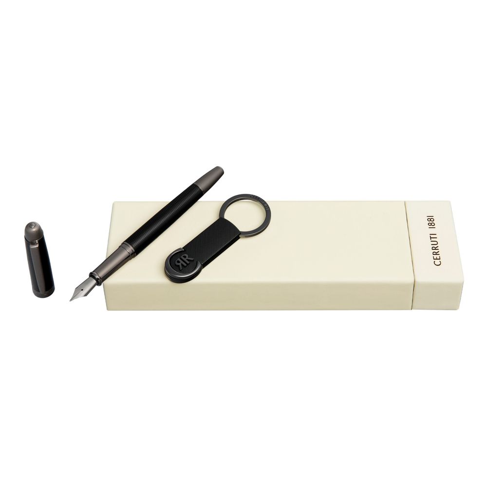 Set CERRUTI 1881 (fountain pen & key ring)