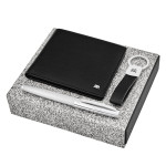 Set Jefferson (rollerball pen, key ring & wallet)