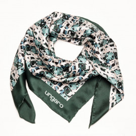 Копринен шал  Umberta Dark Green