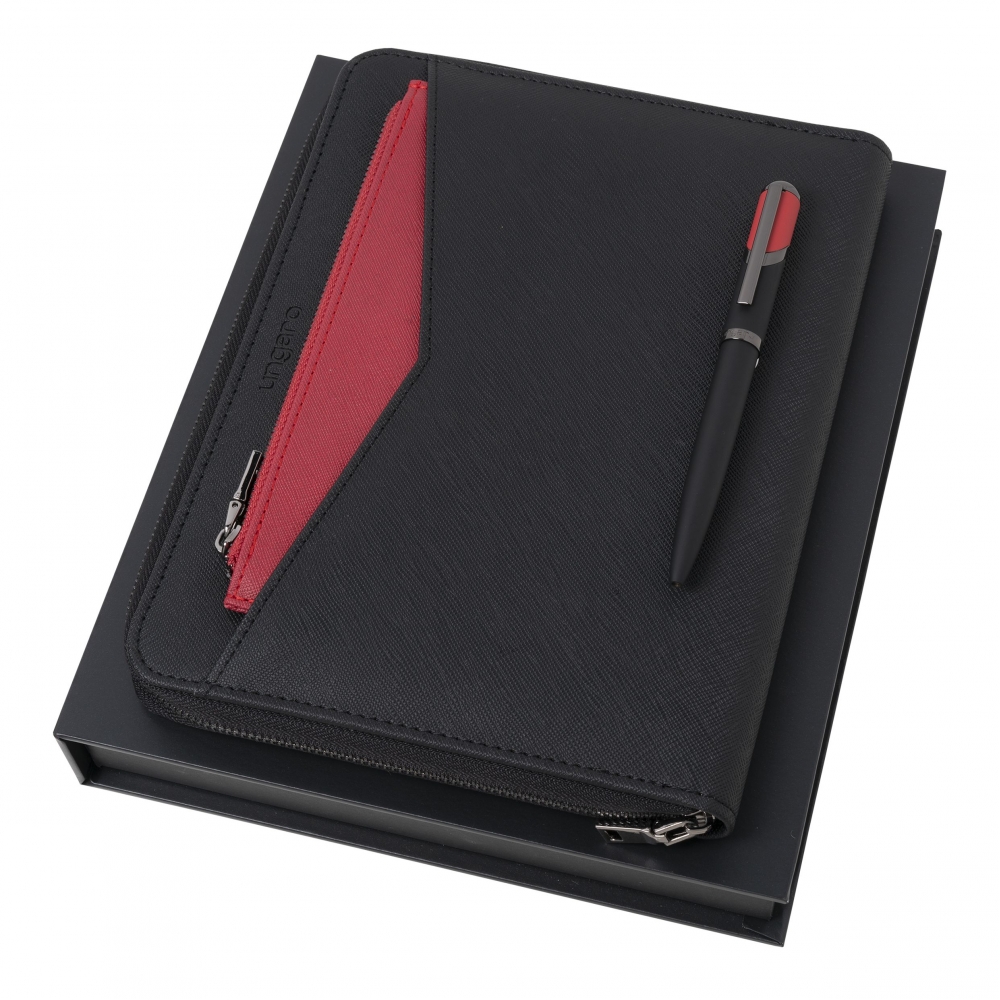 Set Cosmo Red (ballpoint pen & conference folder A5)
